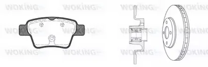 Комплект тормозов, дисковый тормозной механизм WOKING купить