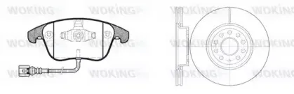 Комплект тормозов, дисковый тормозной механизм WOKING купить