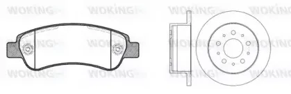 Комплект тормозов, дисковый тормозной механизм WOKING купить