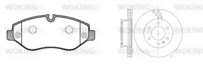 Комплект тормозов, дисковый тормозной механизм WOKING купить