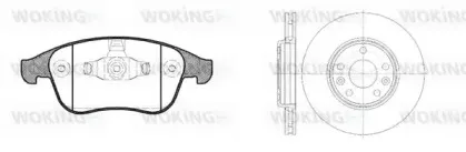 Комплект тормозов, дисковый тормозной механизм WOKING купить