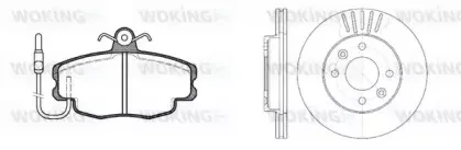 Комплект тормозов, дисковый тормозной механизм WOKING купить