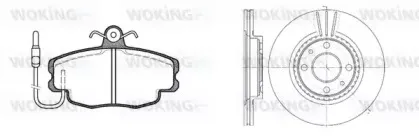 Комплект тормозов, дисковый тормозной механизм WOKING купить