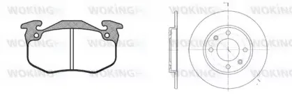 Комплект тормозов, дисковый тормозной механизм WOKING купить