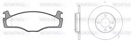 Комплект тормозов, дисковый тормозной механизм WOKING купить