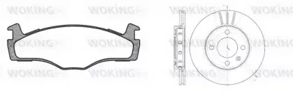 Комплект тормозов, дисковый тормозной механизм WOKING купить