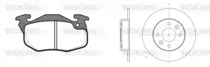 Комплект тормозов, дисковый тормозной механизм WOKING купить