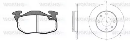 Комплект тормозов, дисковый тормозной механизм WOKING купить