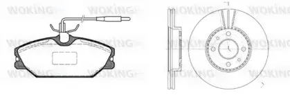 Комплект тормозов, дисковый тормозной механизм WOKING купить
