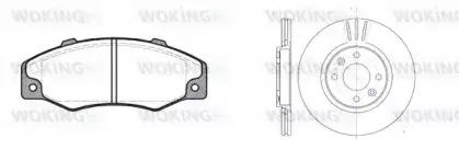 Комплект тормозов, дисковый тормозной механизм WOKING купить