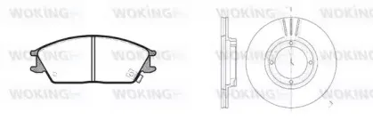 Комплект тормозов, дисковый тормозной механизм WOKING купить
