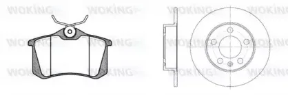 Комплект тормозов, дисковый тормозной механизм WOKING купить