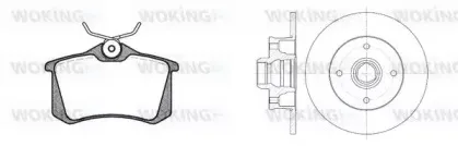 Комплект тормозов, дисковый тормозной механизм WOKING купить