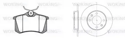 Комплект тормозов, дисковый тормозной механизм WOKING купить