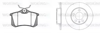 Комплект тормозов, дисковый тормозной механизм WOKING купить