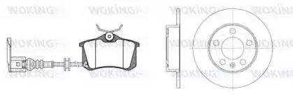 Комплект тормозов, дисковый тормозной механизм WOKING купить