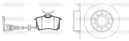 Комплект тормозов, дисковый тормозной механизм WOKING купить