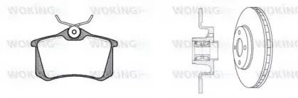 Комплект тормозов, дисковый тормозной механизм WOKING купить