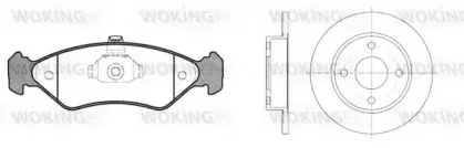 Комплект тормозов, дисковый тормозной механизм WOKING купить