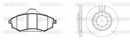Комплект тормозов, дисковый тормозной механизм WOKING купить