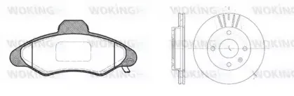 Комплект тормозов, дисковый тормозной механизм WOKING купить