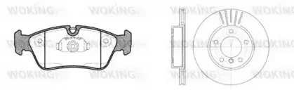 Комплект тормозов, дисковый тормозной механизм WOKING купить