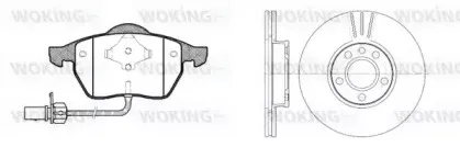 Комплект тормозов, дисковый тормозной механизм WOKING купить