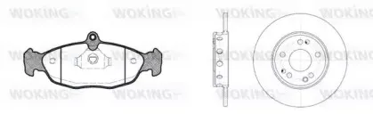 Комплект тормозов, дисковый тормозной механизм WOKING купить