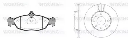 Комплект тормозов, дисковый тормозной механизм WOKING купить
