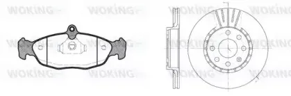 Комплект тормозов, дисковый тормозной механизм WOKING купить