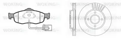 Комплект тормозов, дисковый тормозной механизм WOKING купить