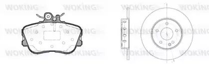 Комплект тормозов, дисковый тормозной механизм WOKING купить