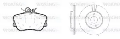 Комплект тормозов, дисковый тормозной механизм WOKING купить