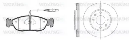 Комплект тормозов, дисковый тормозной механизм WOKING купить