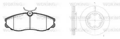 Комплект тормозов, дисковый тормозной механизм WOKING купить