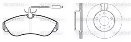 Комплект тормозов, дисковый тормозной механизм WOKING купить