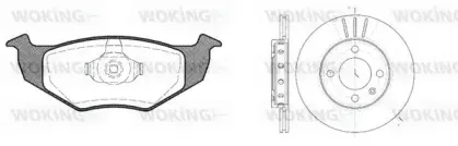 Комплект тормозов, дисковый тормозной механизм WOKING купить