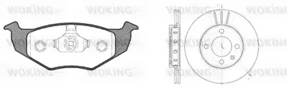 Комплект тормозов, дисковый тормозной механизм WOKING купить
