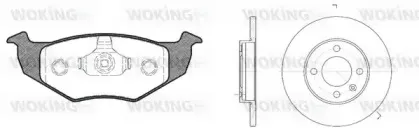 Комплект тормозов, дисковый тормозной механизм WOKING купить