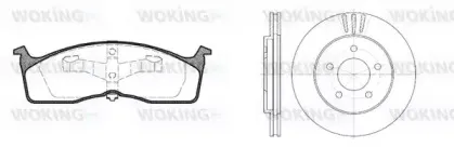 Комплект тормозов, дисковый тормозной механизм WOKING купить
