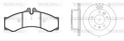 Комплект тормозов, дисковый тормозной механизм WOKING купить