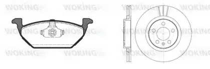 Комплект тормозов, дисковый тормозной механизм WOKING купить