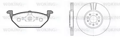 Комплект тормозов, дисковый тормозной механизм WOKING купить