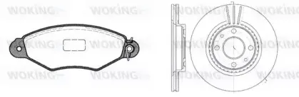 Комплект тормозов, дисковый тормозной механизм WOKING купить
