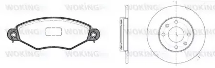 Комплект тормозов, дисковый тормозной механизм WOKING купить