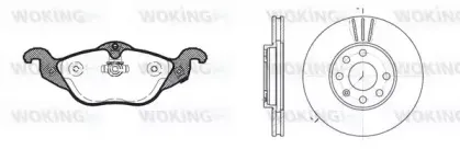 Комплект тормозов, дисковый тормозной механизм WOKING купить
