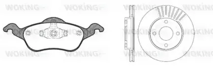 Комплект тормозов, дисковый тормозной механизм WOKING купить