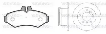 Комплект тормозов, дисковый тормозной механизм WOKING купить