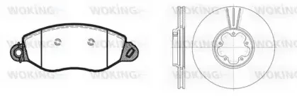 Комплект тормозов, дисковый тормозной механизм WOKING купить