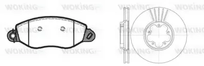 Комплект тормозов, дисковый тормозной механизм WOKING купить